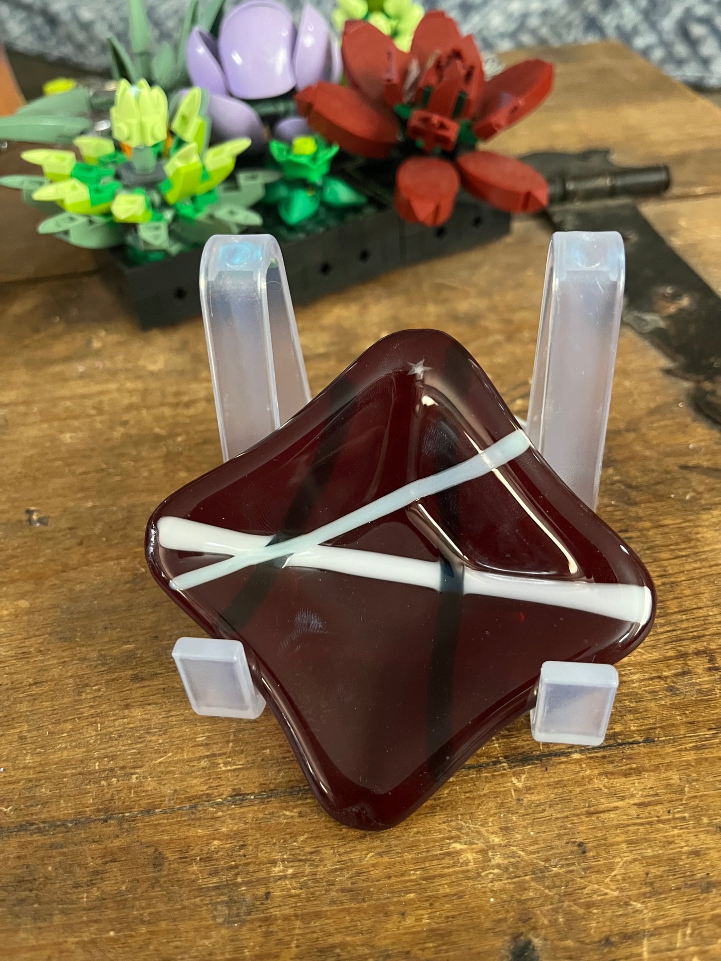 Dark Red Dish