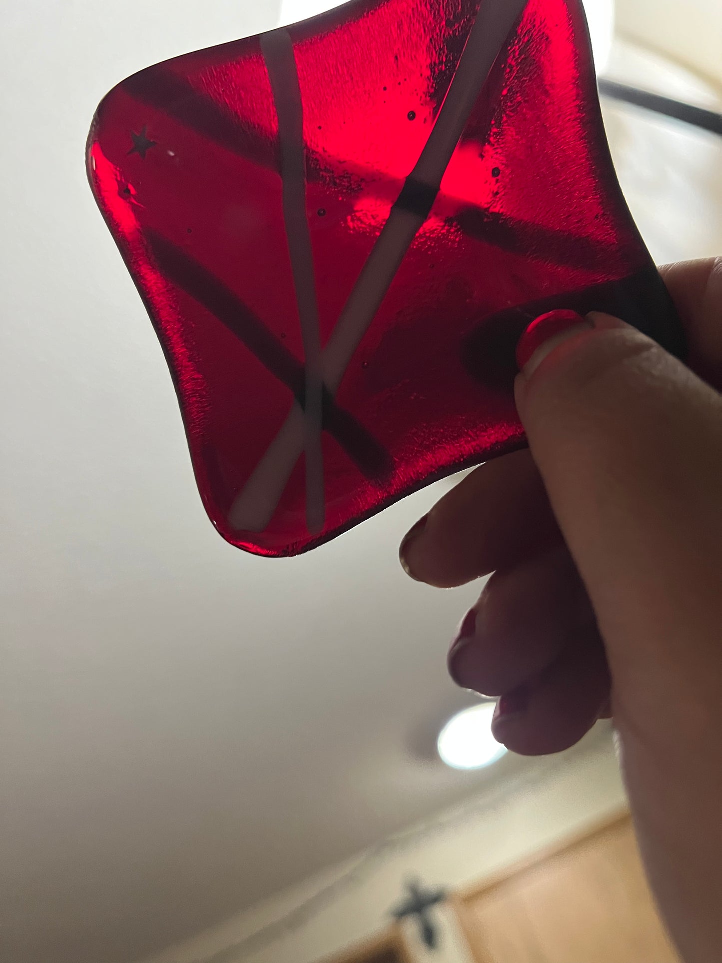 Dark Red Dish