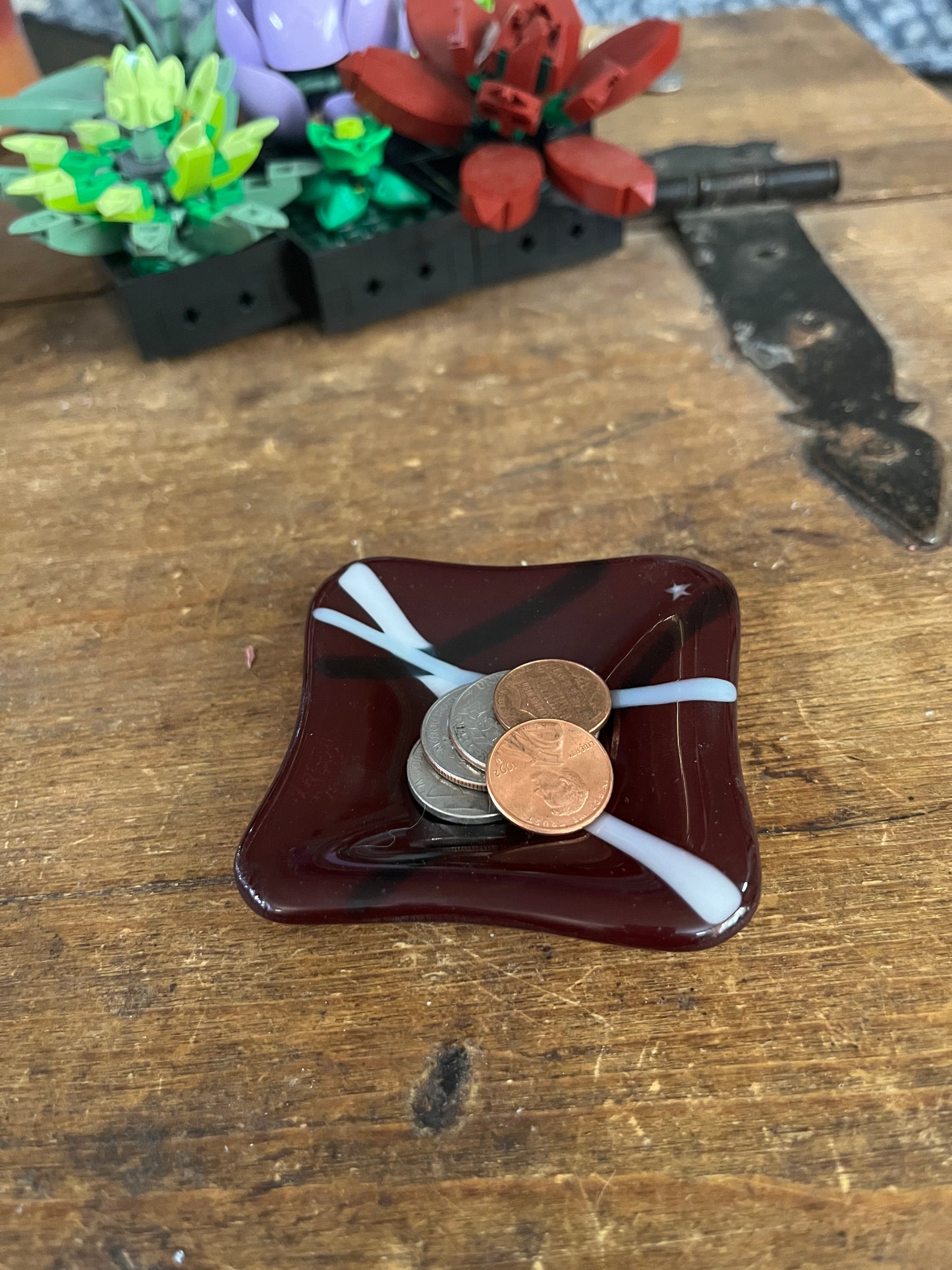 Dark Red Dish
